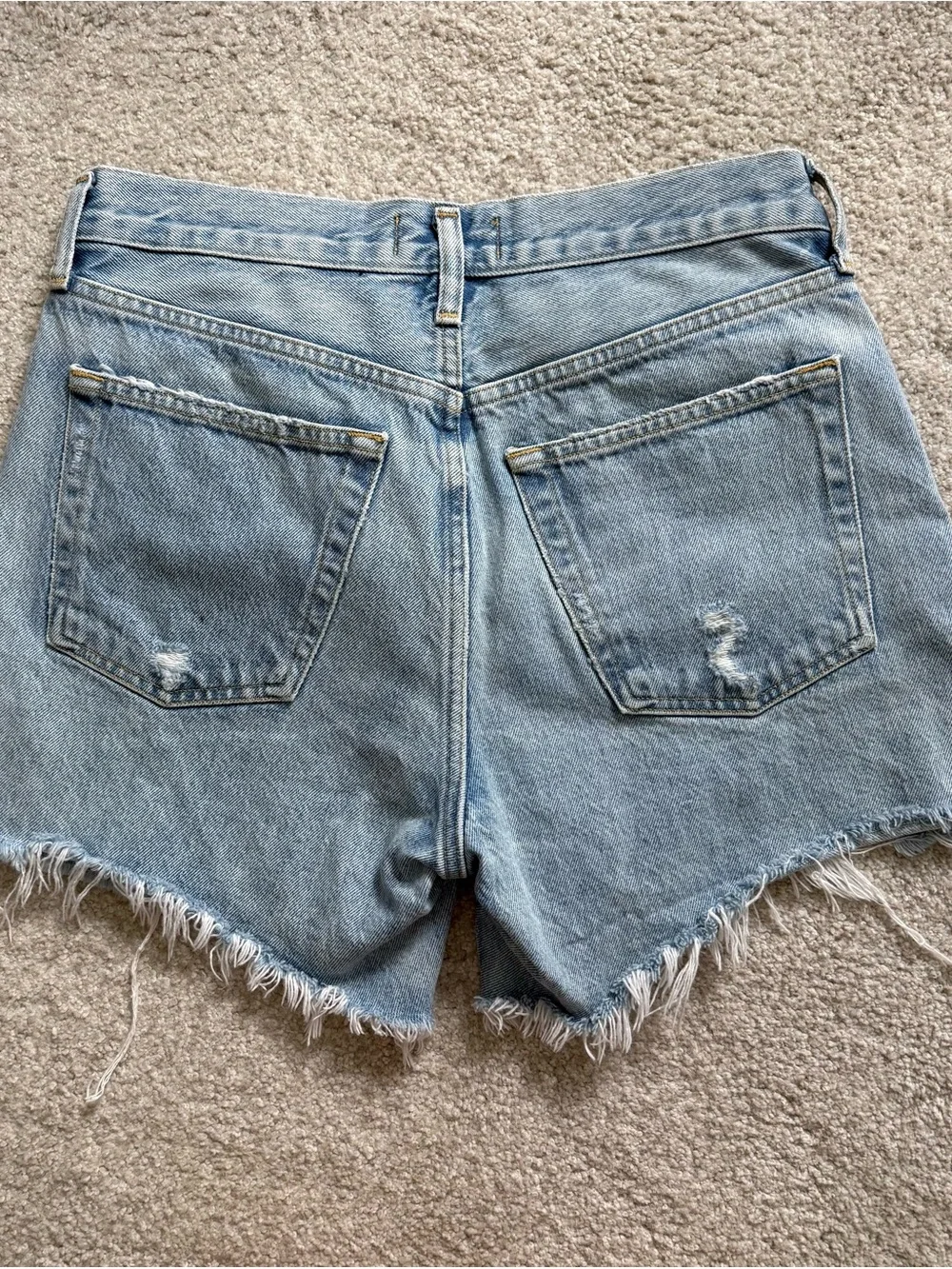 AGOLDE Parker Long Denim Shorts